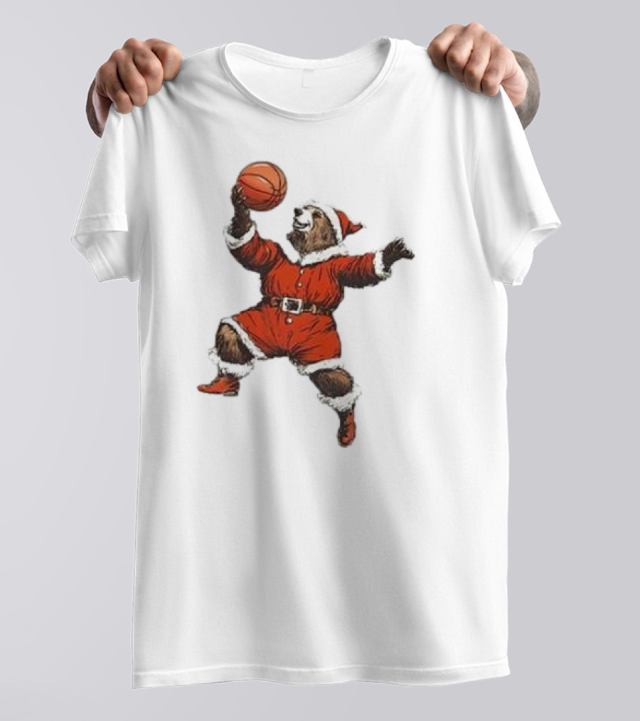 Choose 901 Santa Bear Basketball Holiday T-Shirt