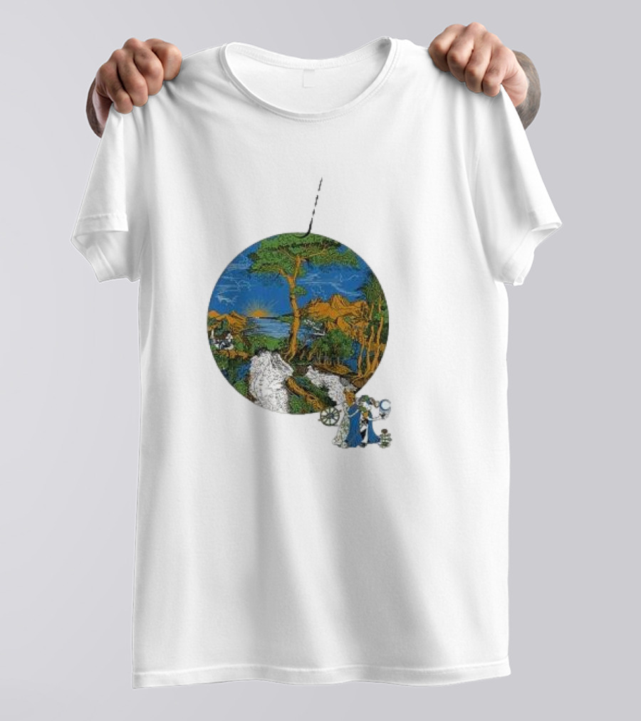 Fleet Foxes Sun Giant Scenic Nature Tree And Mountains T-Shirt
