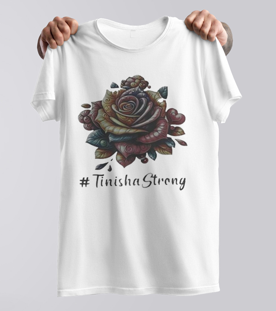 TinishaStrong Rose Floral T-Shirt