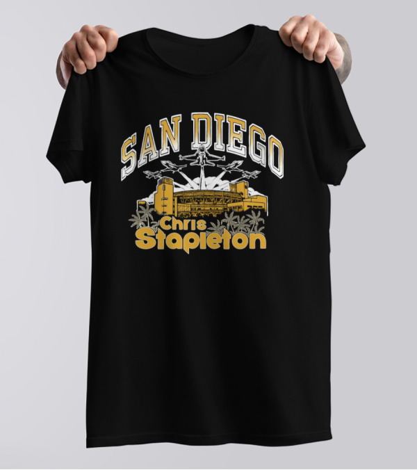 San Diego Chris Stapleton Event Stadium And Fighter Jets T-Shirt