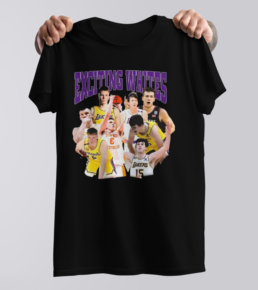 Dalton Knecht Austin Reaves Exciting Whites Lakers Basketball T-Shirt