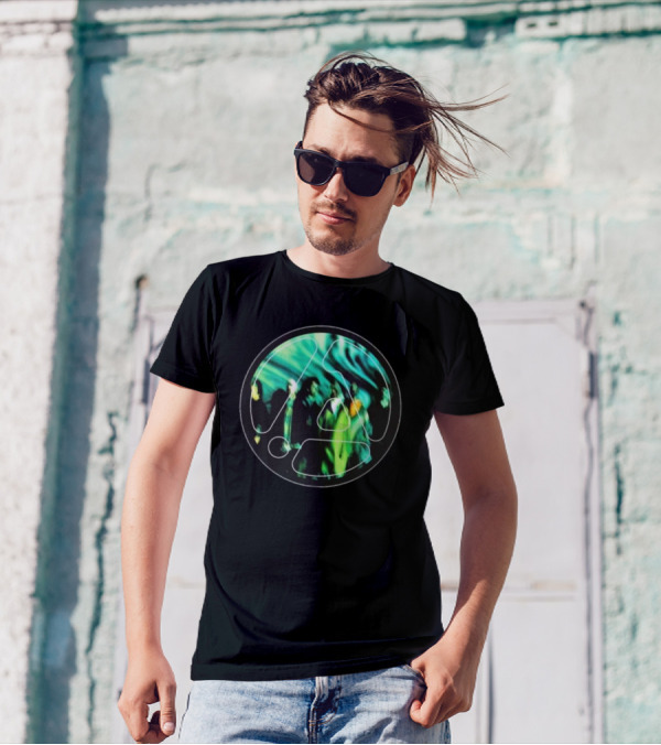 Linkin Park From Zero Framed Green Abstract Circle T-Shirt