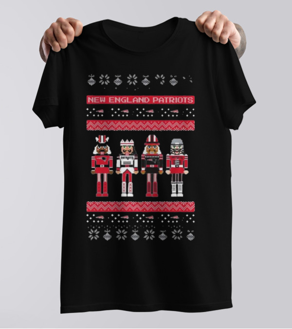 New England Patriots Nutcracker Holiday Sweater T-Shirt