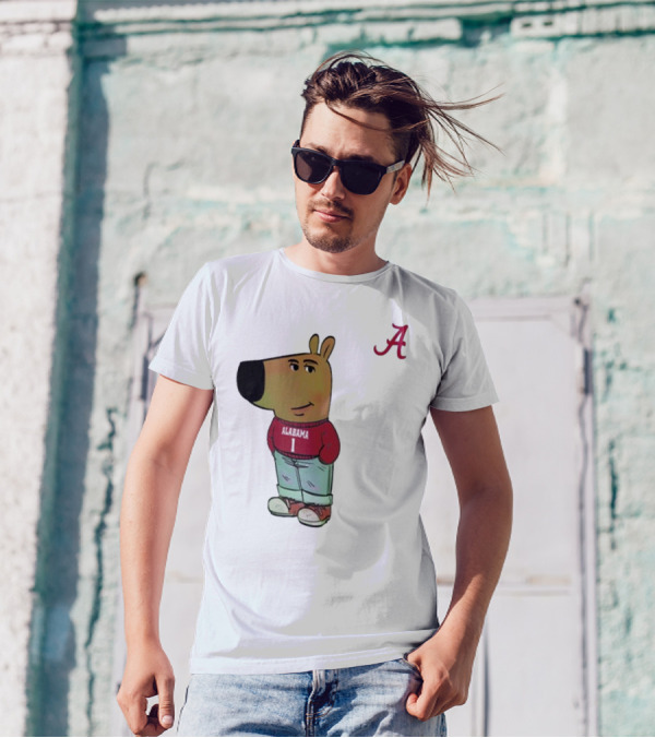 Alabama Crimson Tide Chill Cartoon Character T-Shirt