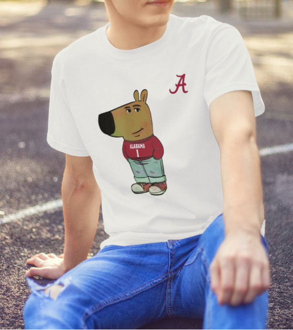 Alabama Crimson Tide Chill Cartoon Character T-Shirt