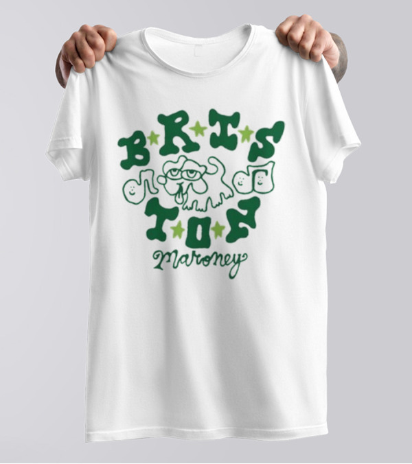 Briston Maroney Playful Dog And Stars T-Shirt