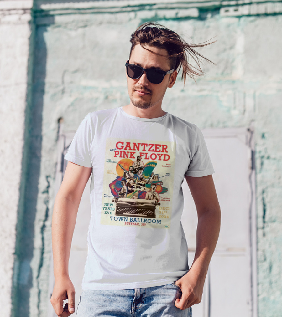 Gantzer Does Pink Floyd New Years Eve Town Ballroom Buffalo NY Dec 31st T-Shirt