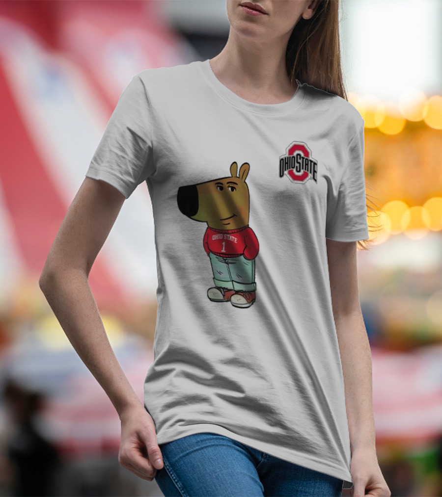 Ohio State Buckeyes Character In Red T-Shirt