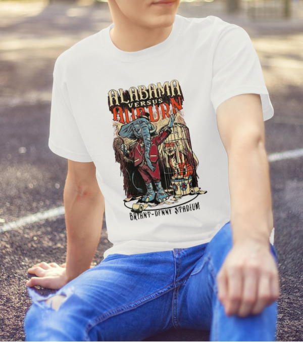 Alabama Versus Auburn Bryant-Denny Stadium Iron Bowl Week T-Shirt