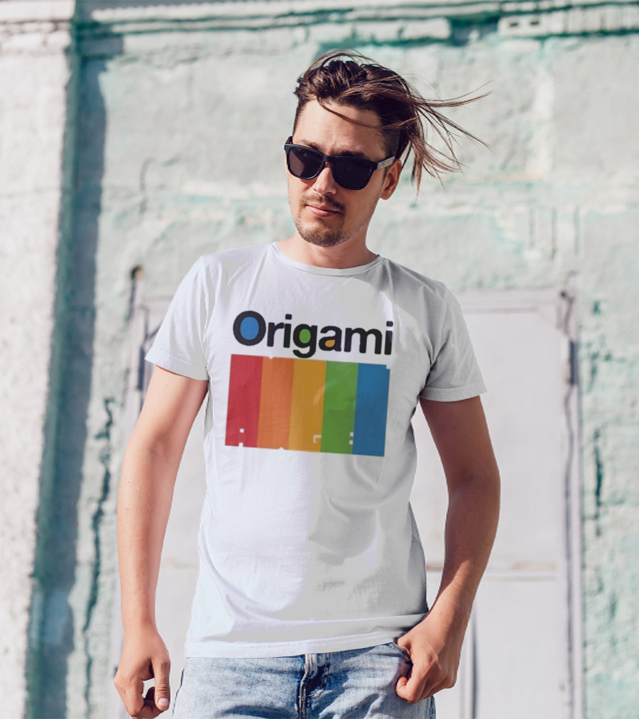 Origami Spectrum Rainbow Blocks T-Shirt