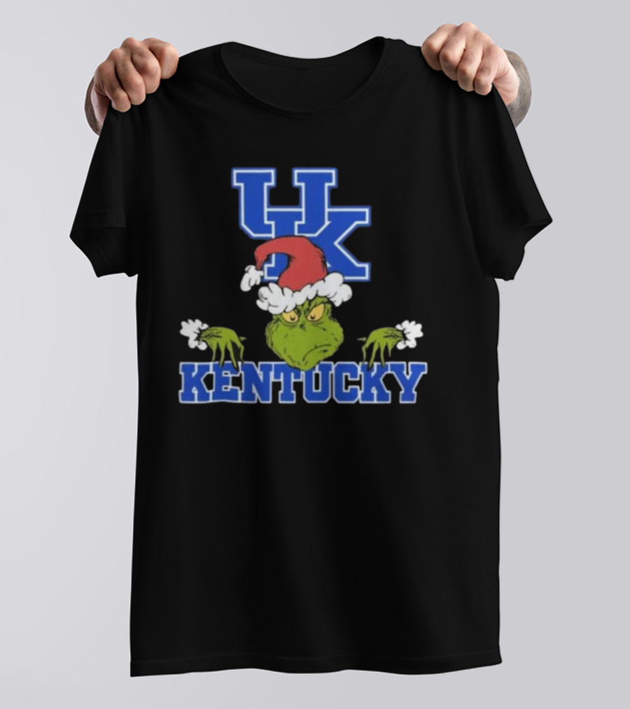 Kentucky Wildcats Grinch Christmas NCAA Football T-Shirt