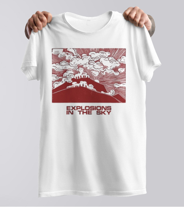 Explosions In The Sky End Natural Cloud Mountain Landscape T-Shirt