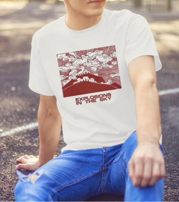 Explosions In The Sky End Natural Cloud Mountain Landscape T-Shirt