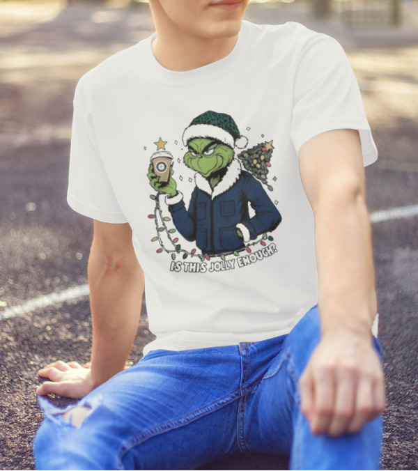 Seattle Mariners Grinch Christmas Jolly Enough Holiday Magic T-Shirt