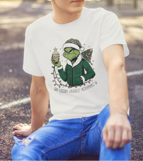 South Florida Bulls Grinch Is This Jolly Enough Merry Christmas T-Shirt