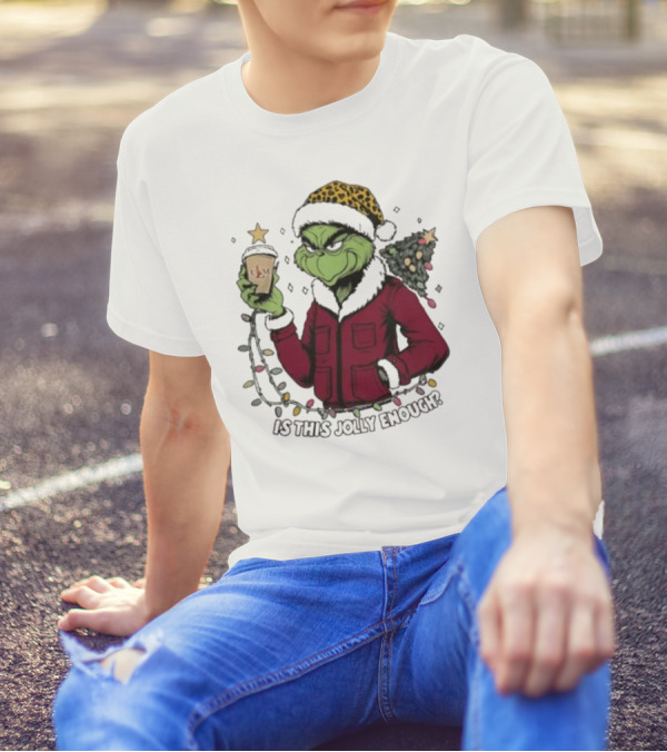 ULM Warhawks Santa Grinch Coffee Christmas Is This Jolly Enough T-Shirt