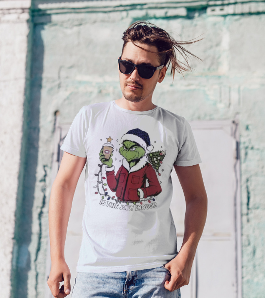 Montreal Canadiens Grinch Santa Is This Jolly Enough Merry Christmas T-Shirt