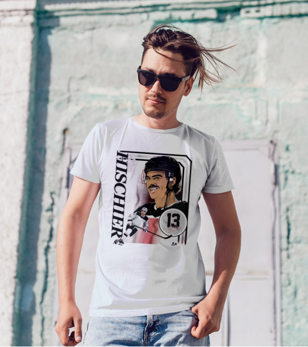 Nico Hischier Collage Frame Number 13 Hockey T-Shirt