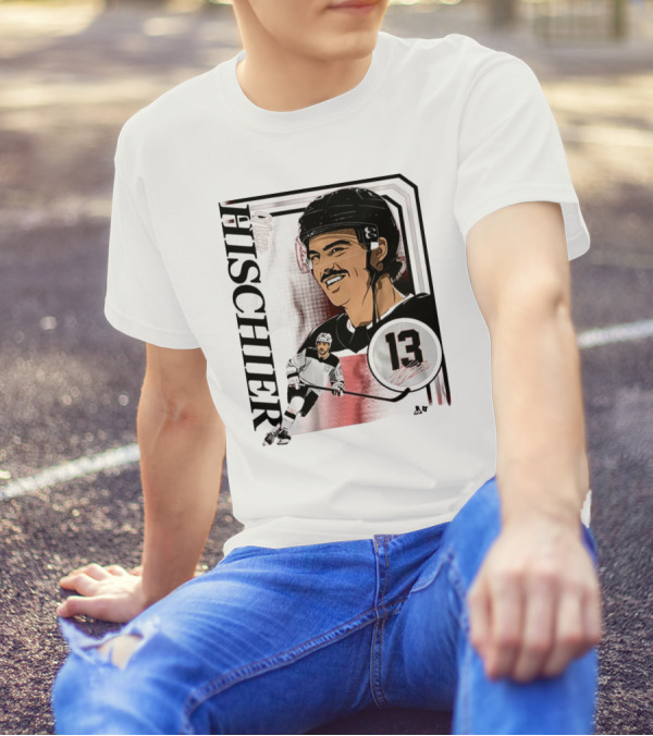 Nico Hischier Collage Frame Number 13 Hockey T-Shirt