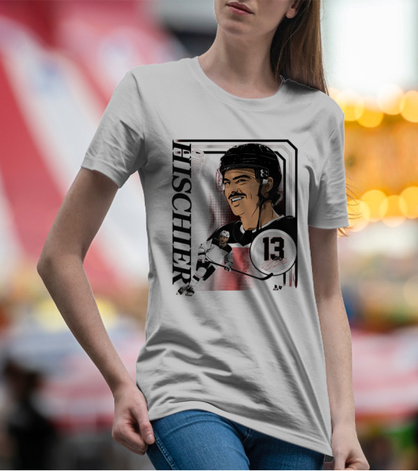 Nico Hischier Collage Frame Number 13 Hockey T-Shirt