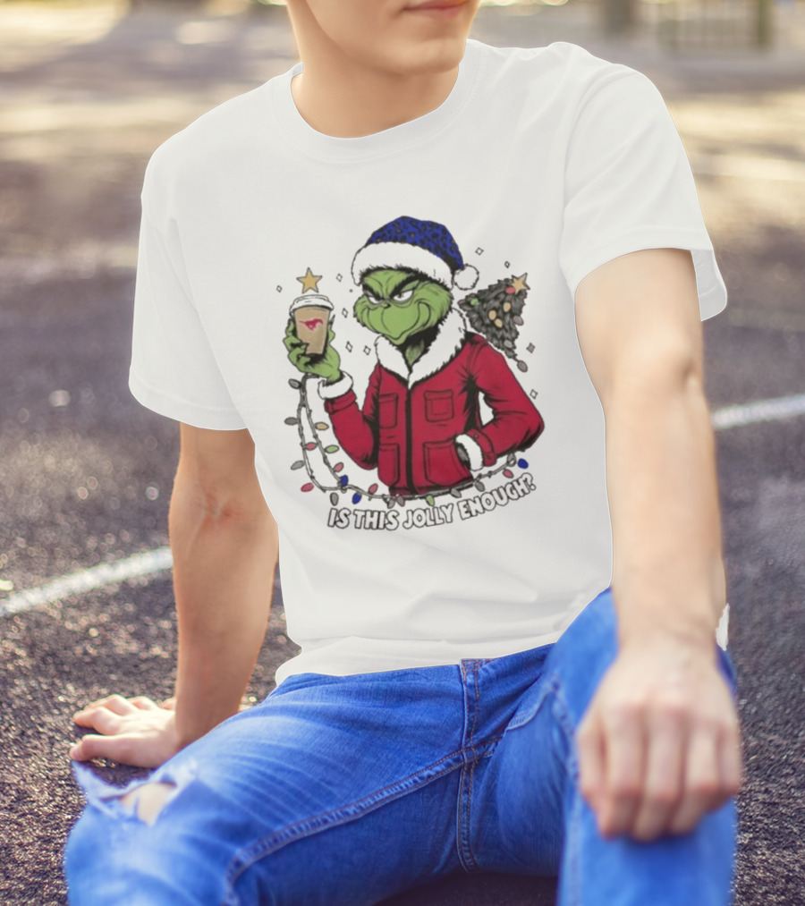 SMU Mustangs Santa Grinch Is This Jolly Enough Merry Christmas T-Shirt