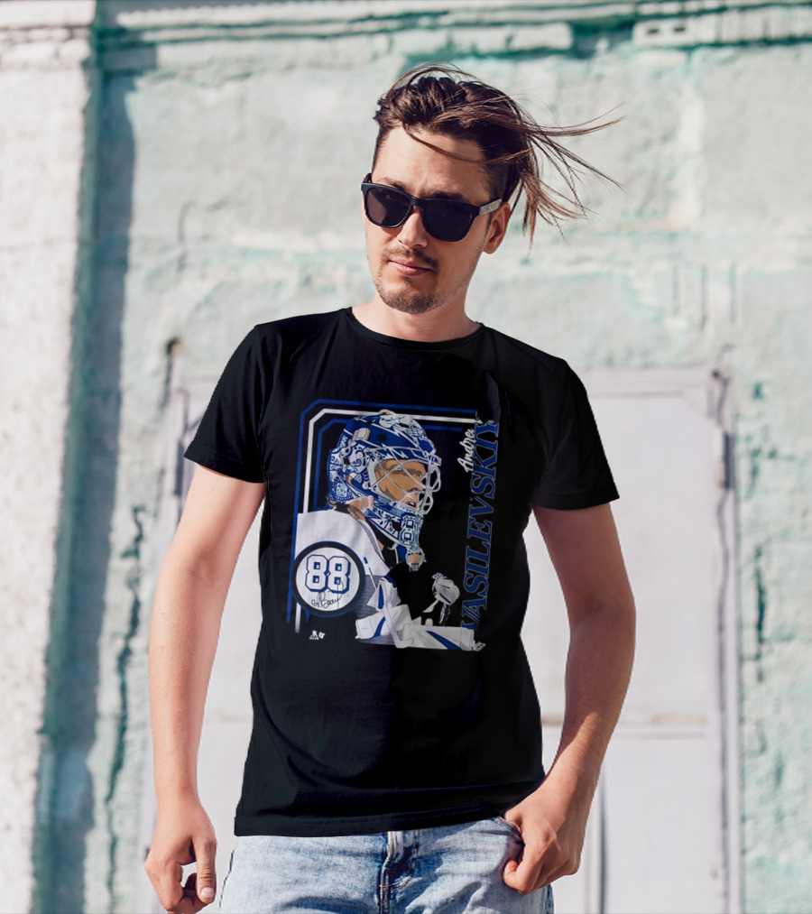 Andrei Vasilevskiy 88 Hockey Goalie Collage Frame T-Shirt