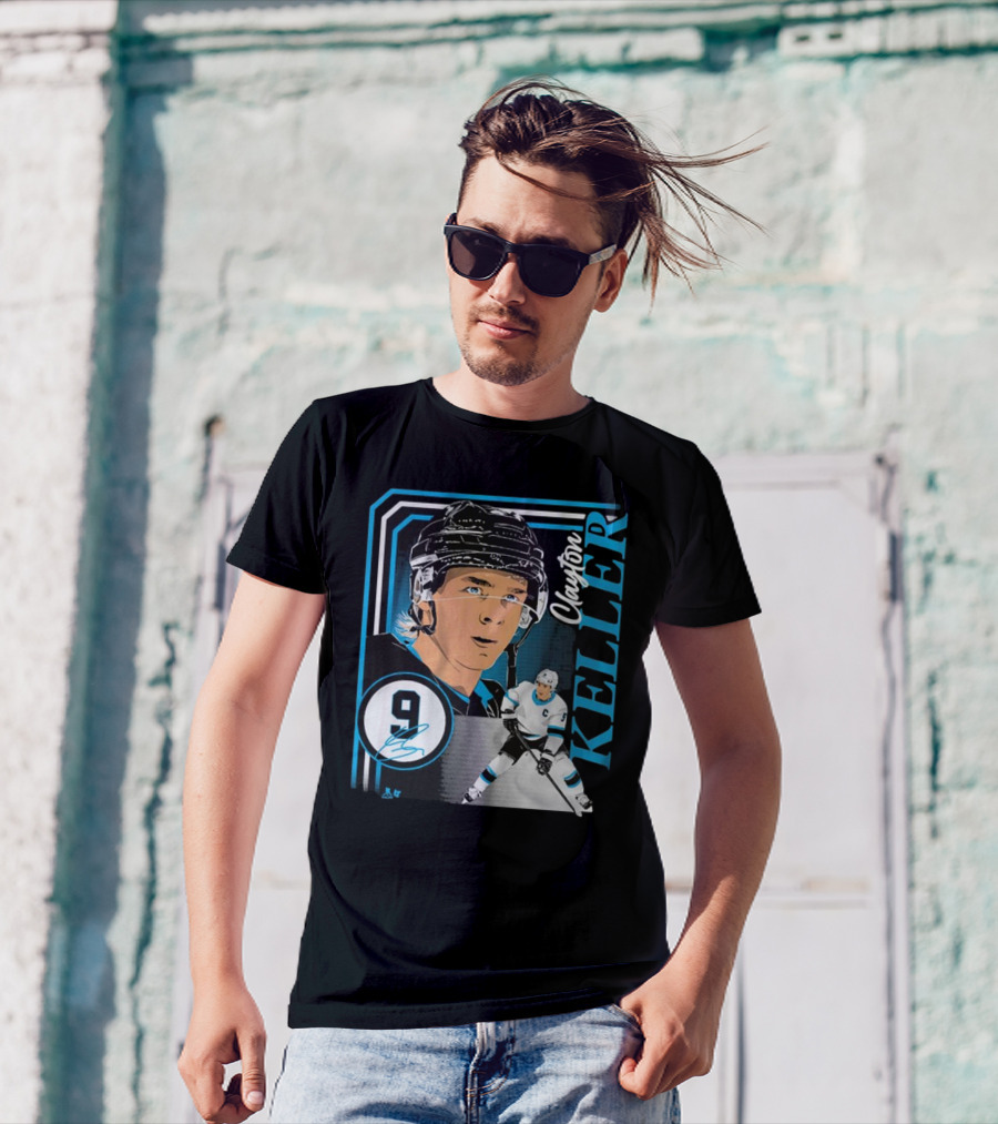 Clayton Keller 9 Hockey Portrait Collage T-Shirt