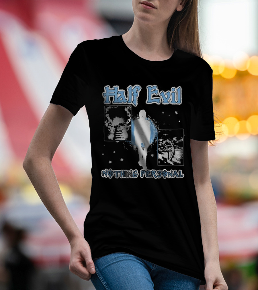 Half Evil Nothing Personal The Stairway To Eternity Cosmic Journey T-Shirt