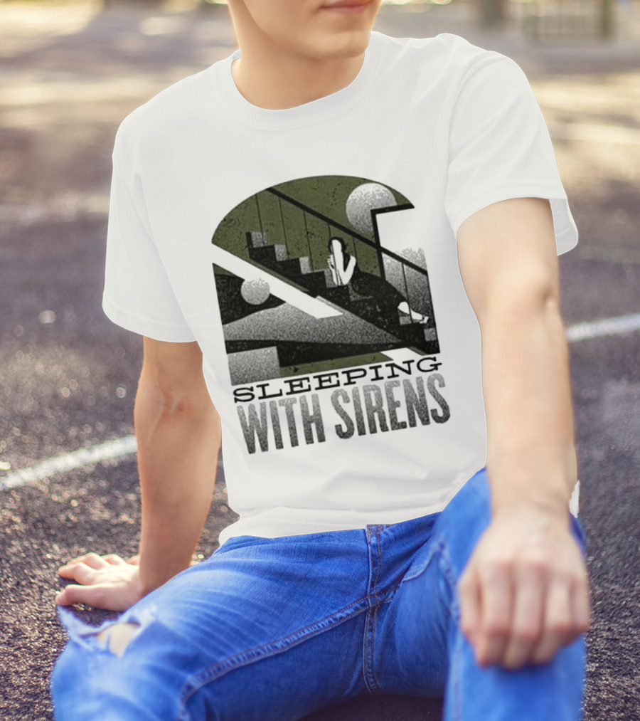Sleeping With Sirens Stairs Retro Minimalist T-Shirt