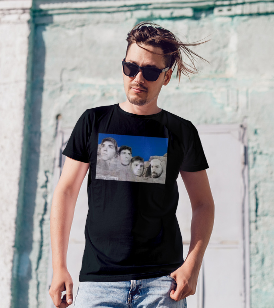 Family Friendly Mt. Rushmore Faces T-Shirt