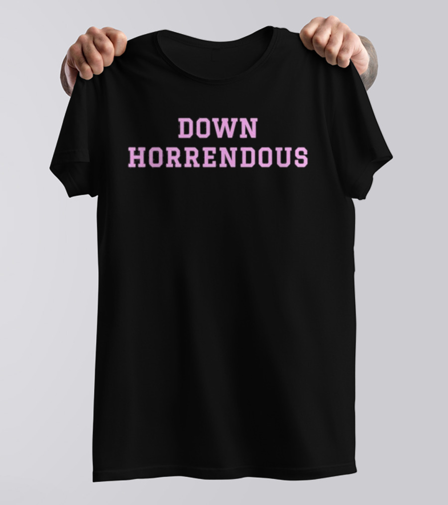 Meals By Cug Down Horrendous Black T-Shirt