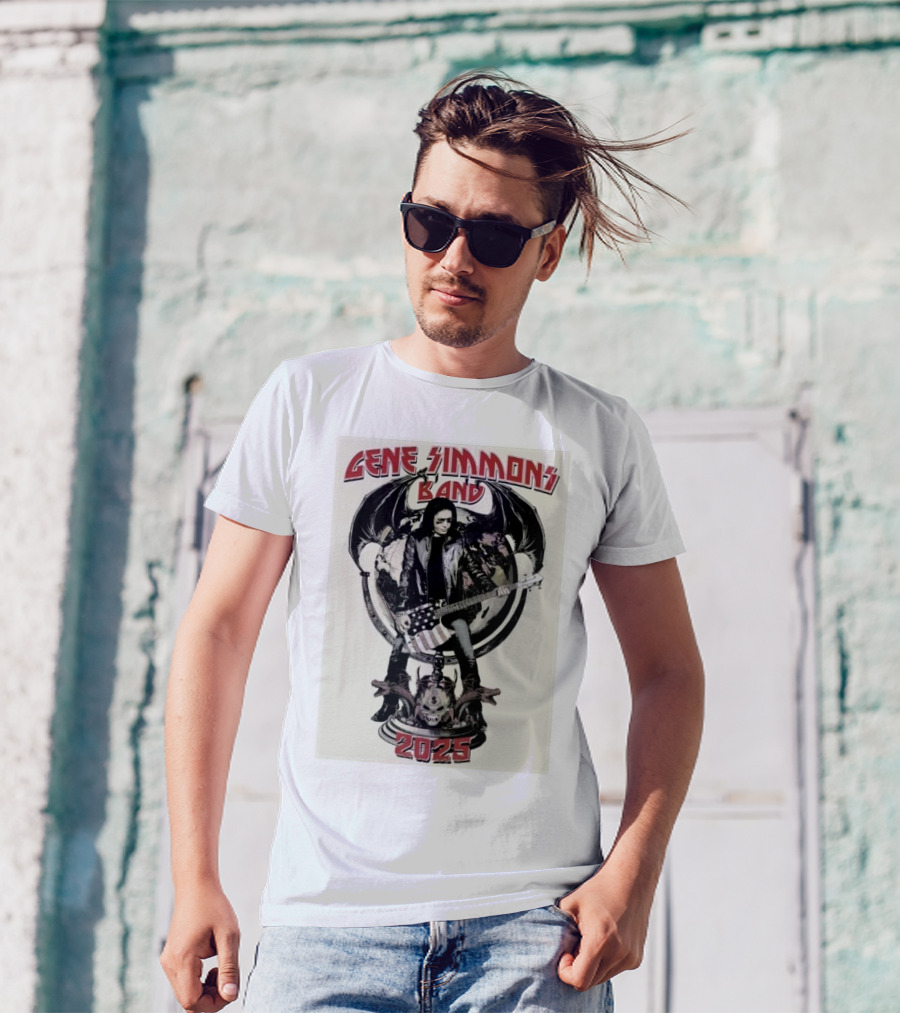 Gene Simmons Band 2025 Spring Shows Featuring Iconic Imagery T-Shirt