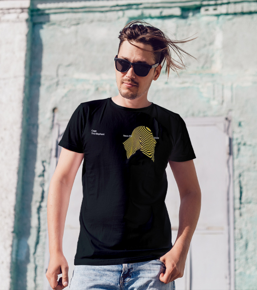 Cage The Elephant Neon Pattern T-Shirt