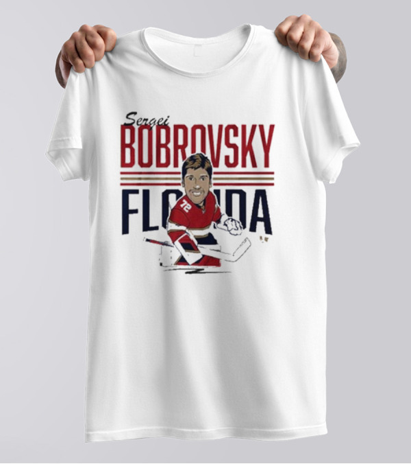 Sergei Bobrovsky Florida Hockey Caricature T-Shirt