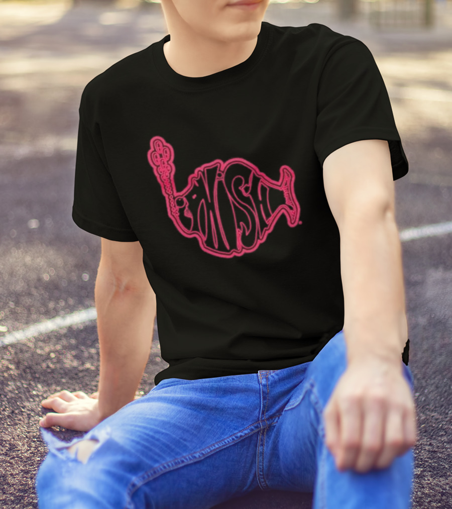 Phish Neon Fish Logo Lodgewood Stroke T-Shirt