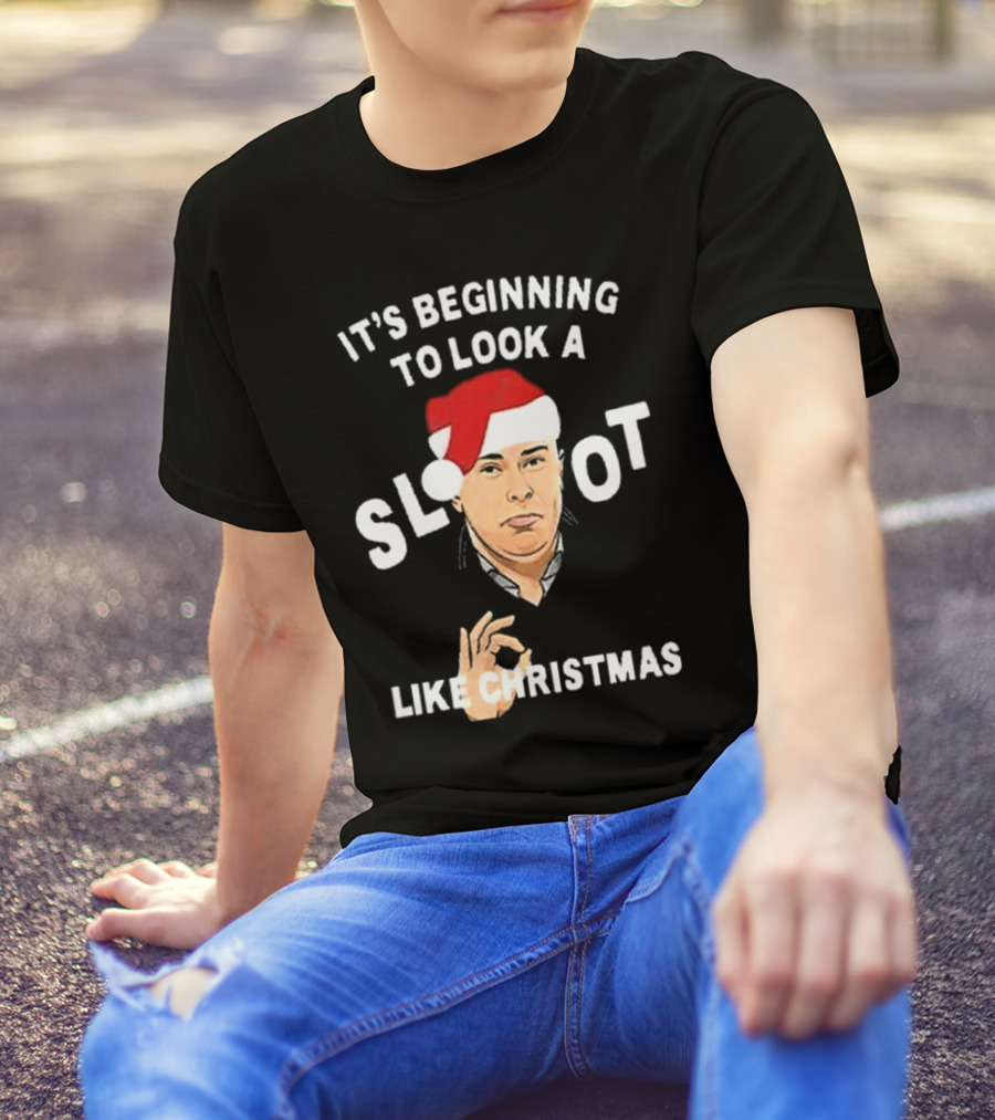 It's Beginning To Look A Slot Like Christmas Arne Slot Liverpool T-Shirt