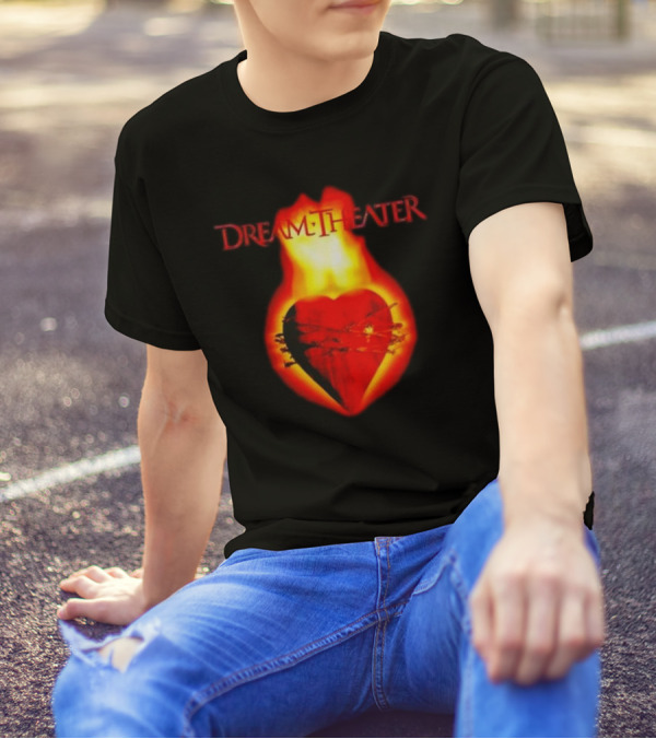 Dream Theater Burning Heart Visual Revolver Winter T-Shirt