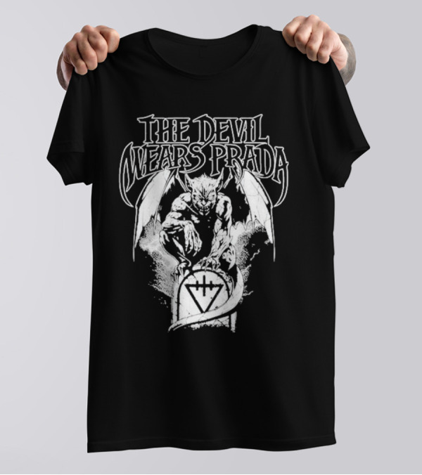 The Devil Wears Prada Gargoyle Winged Creature Gravesite T-Shirt