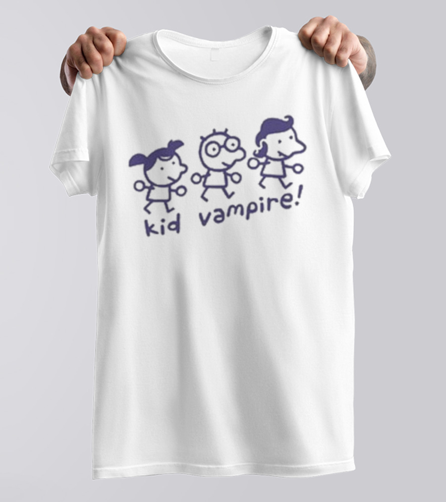 Mummyjoe Kid Vampire Purple Cartoon Characters T-Shirt