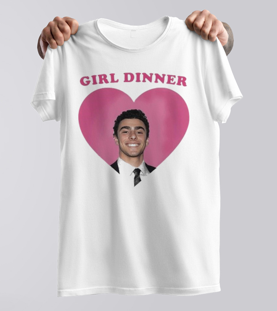Luigi Mangione Girl Dinner Heart Shape T-Shirt