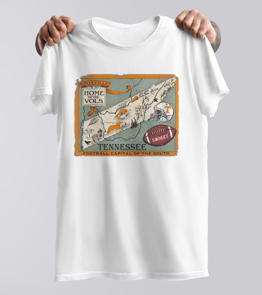 Tennessee Knoxville Home Of The Vols Football Capital Of The South Smokey T-Shirt