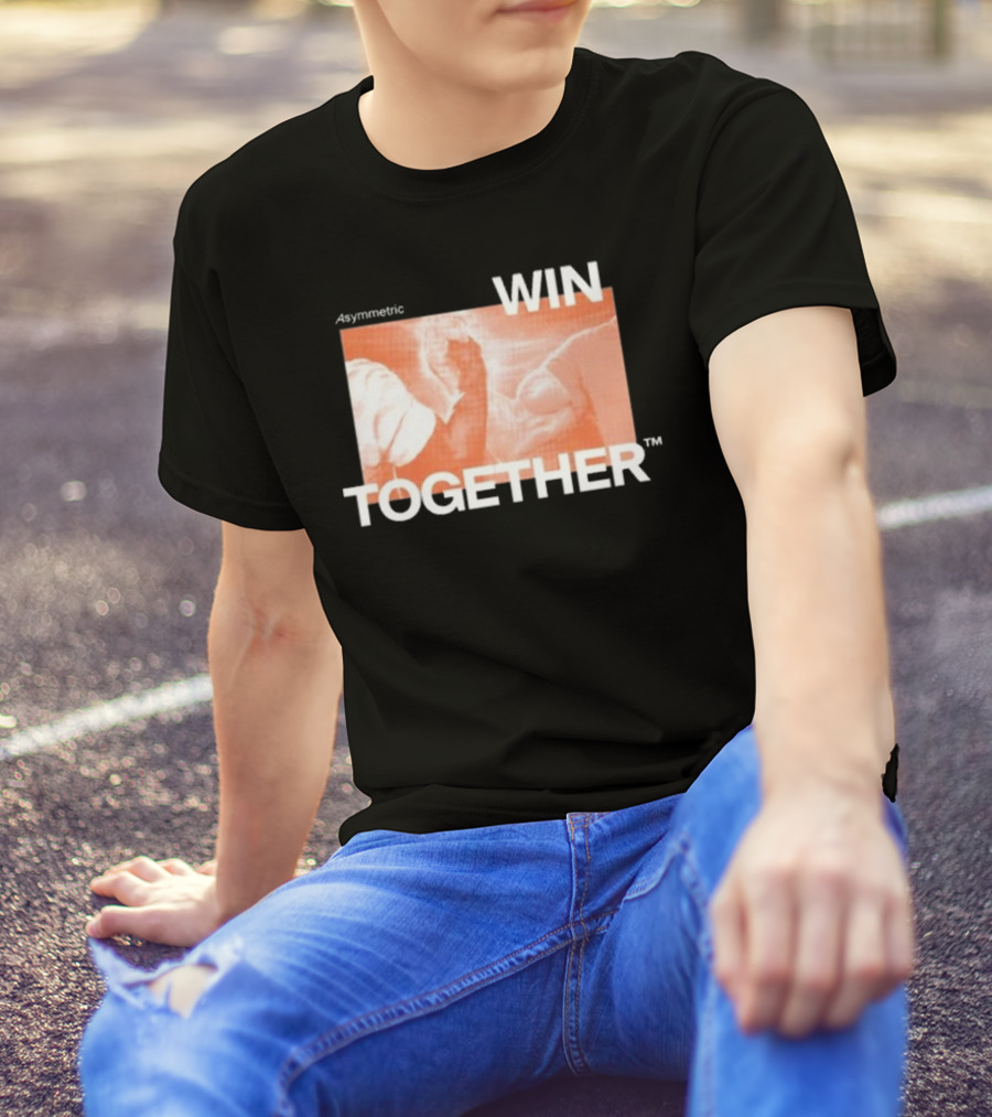 Asymmetric Win Together Iconic Handshake Unity T-Shirt