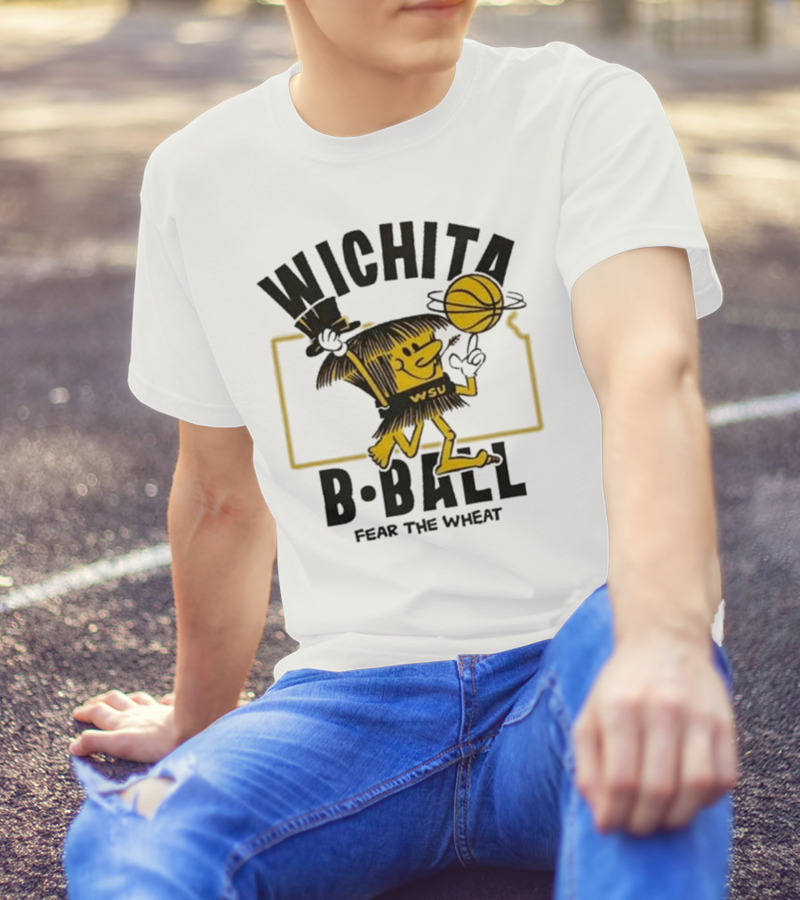 Wichita State B-Ball WSU Fear The Wheat T-Shirt