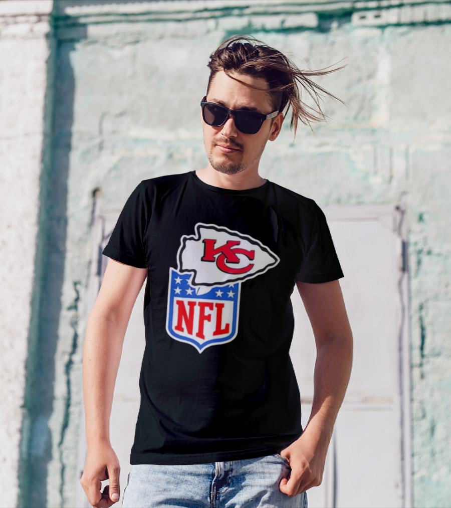 Kansas City Chiefs NFL Shield Emblem Collaboration T-Shirt