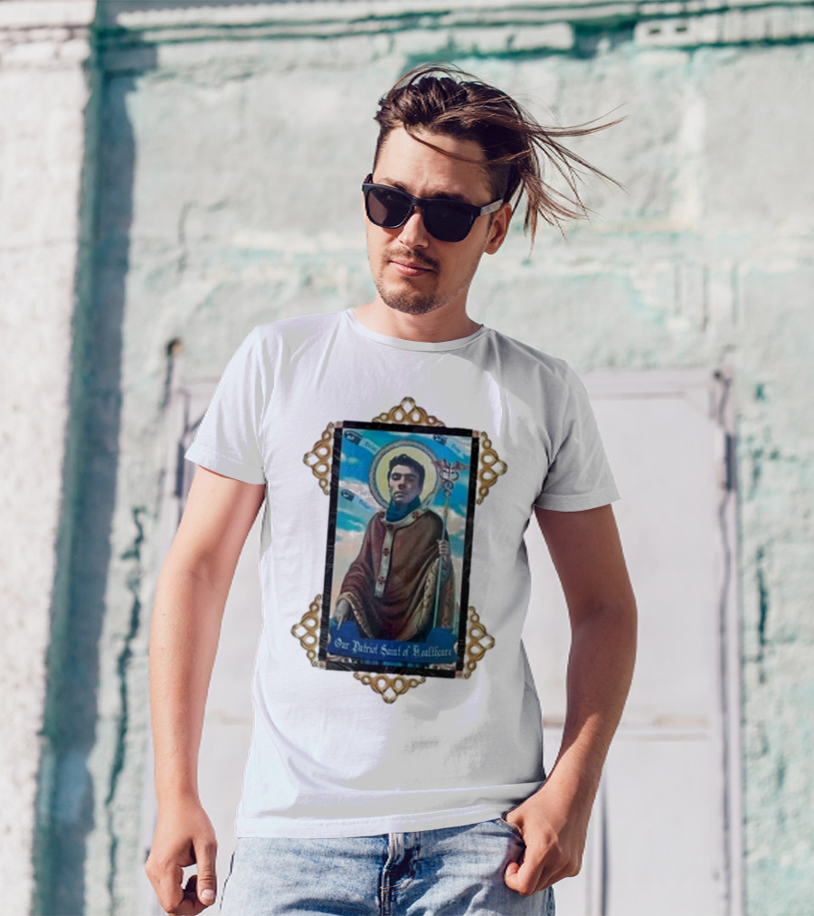 Toy De Jour Luigi Mangione Our Patriot Saint Of Healthcare Framed Image T-Shirt