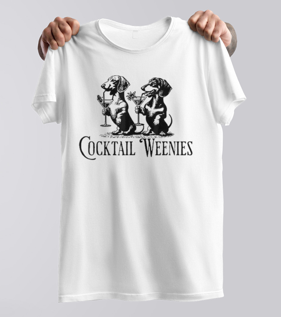 Cocktail Weenies Dachshund Martini Dogs Drinks T-Shirt
