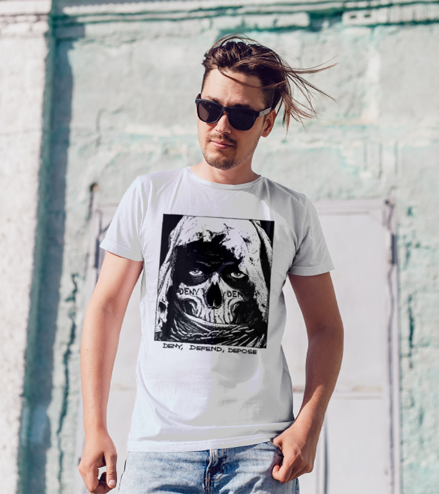 Deny Defend Depose Skull T-Shirt