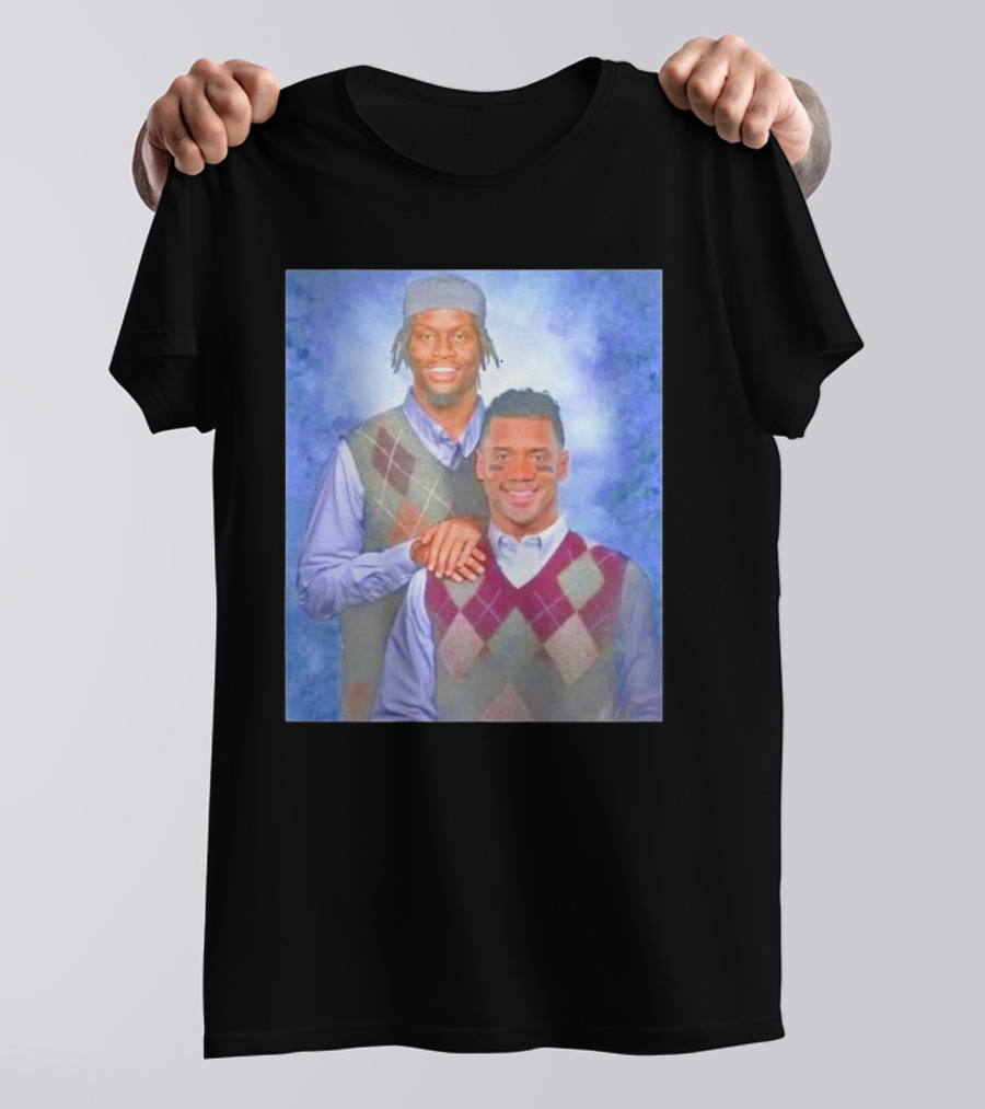 Step Brothers Russell Wilson Lamar Jackson Argyle Sweaters T-Shirt