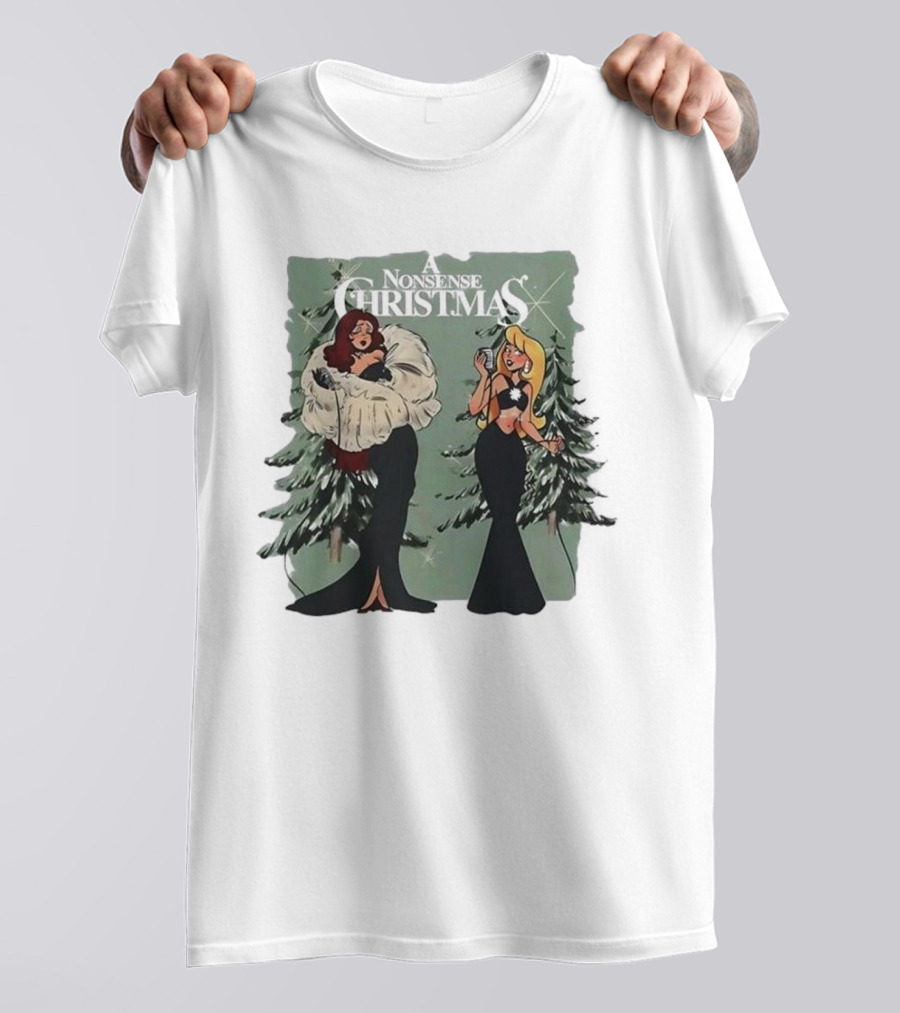 Chappell Sabrina A Nonsense Christmas Glamorous Holiday Scene T-Shirt