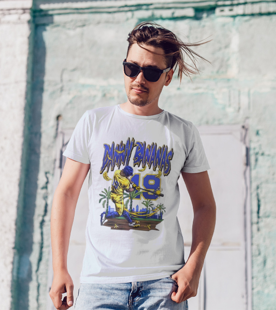 Danny Bananas 19 Savannah Bananas Baseball Cartoon T-Shirt